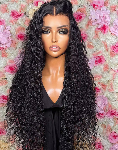 26" Only $179 Edith- Pull Go 7x5 13X5 Pre Everything Glueless Water Wave Wigs Pre Cut Lace Flash Sale