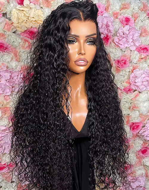 26" Only $179 Edith- Pull Go 7x5 13X5 Pre Everything Glueless Water Wave Wigs Pre Cut Lace Flash Sale