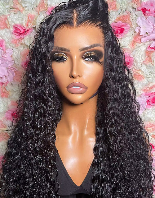 26" Only $179 Edith- Pull Go 7x5 13X5 Pre Everything Glueless Water Wave Wigs Pre Cut Lace Flash Sale