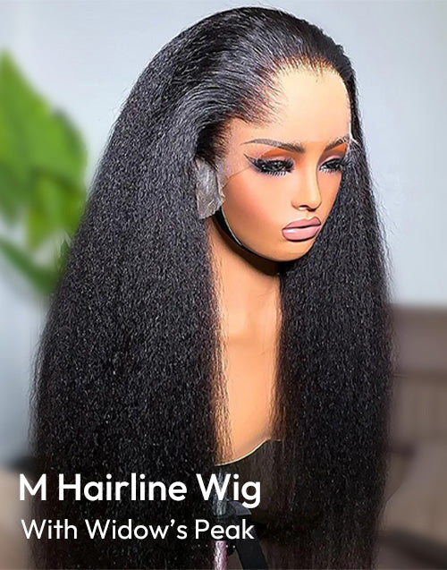 Lagos M Hairline Kinky Straight 13x5 Pre Everything Wig Real HD Lace Modify Face Shape Glueless Wig