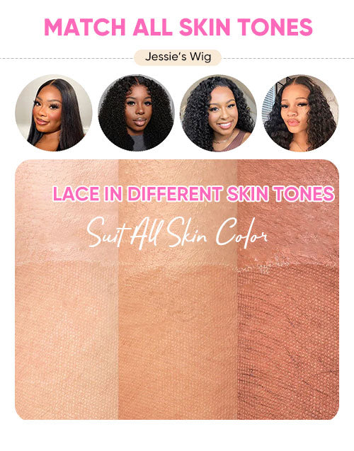 Namila- Hairstylist Inspired Brown Highlight Layered Wavy Wig Pre Cut Lace Glueless Wig