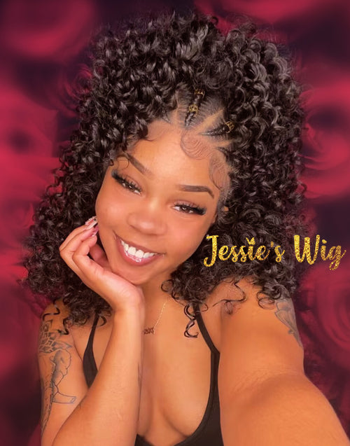 13x6 Lace Front Handmade Braided Wig Knotless for Women