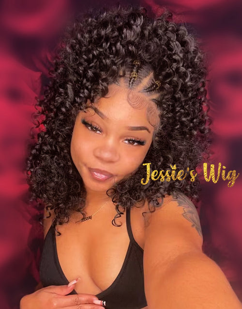 13x6 Lace Front Handmade Braided Wig Knotless for Women