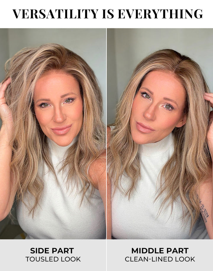 Hira- Summer Lightweight Sunkissed Blonde Wavy Bob Wig True-Hold Glueless Wig Human Hair