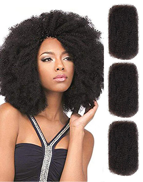 Brazilian Remy Hair Afro Kinky Bulk Human Hair For Braiding Dreadlock Hair