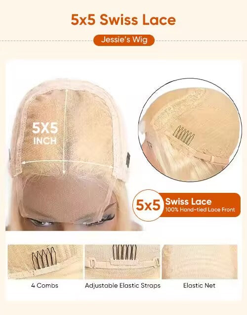 Diky-360 Updo Style Beige Blonde Wigs Wavy Can Do Braids Half Up Half Down Wig