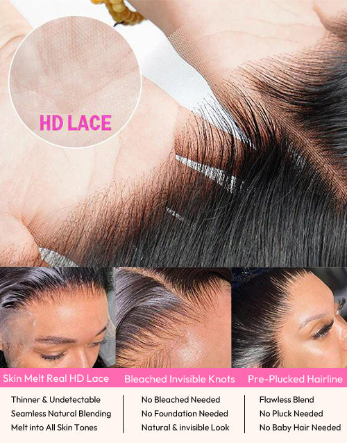 Calliope- Real HD Lace Kinky Straight Wig Invisible Lace & Skin Melt Glueless Wig Pre Cut Lace