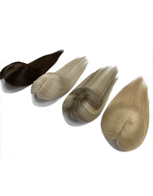 Custom Made 3X5 Human Hair Topper For Thinning Hair Or Hair Loss - Ready To Ship