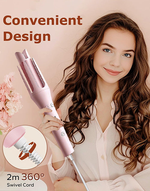 Automatic Curling Iron & Rotating Hair Curler Make Hair Transformation Easily &Instantly
