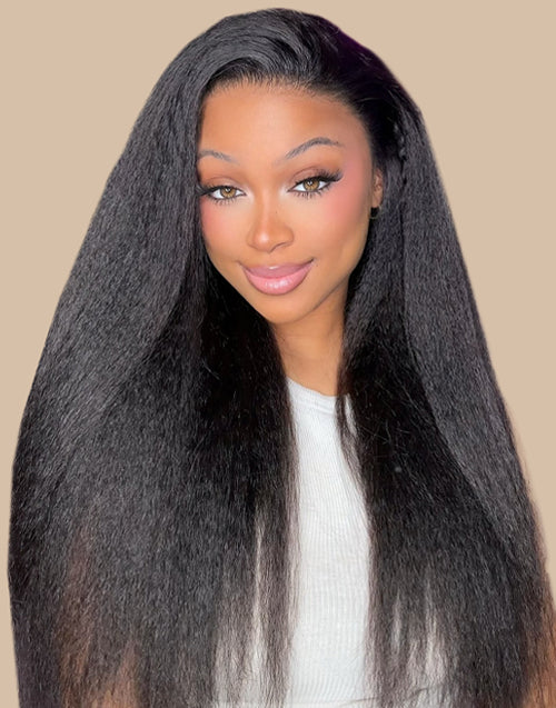 Freetress Half Wigs Human Hair Kinky Blow Out-One Fit All Kinky Straight Half Wig