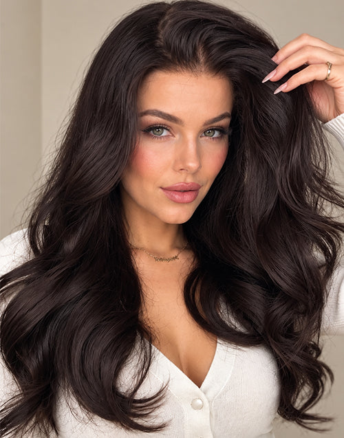 Bailey- Real HD Full Lace Updo Body Wave Wig Free Parting Easily Do Ponytails Buns Friendly Human Hair