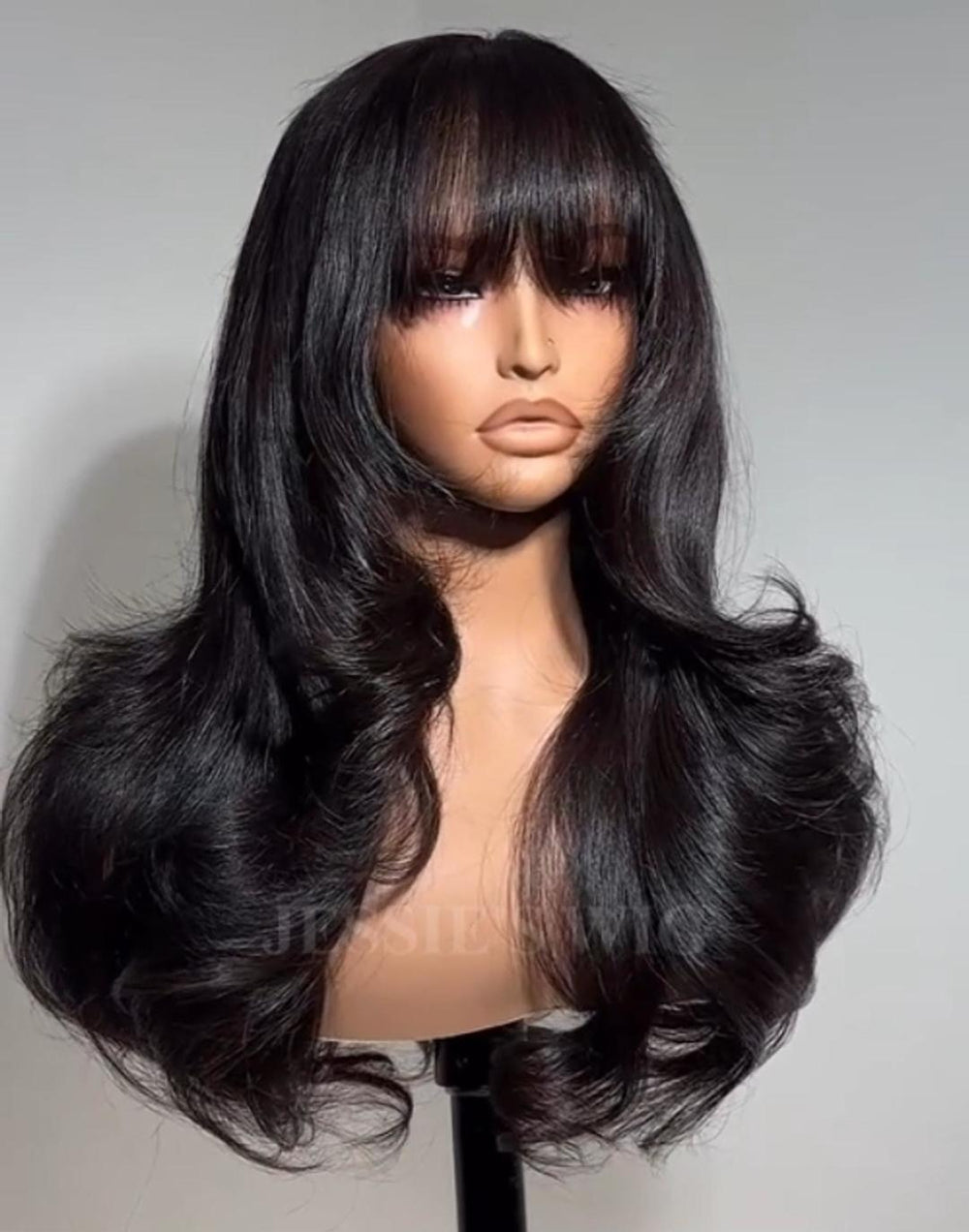 Wynn- Smart-Fit Pull Go Glueless Wig Butterfly Style Wig With Bangs Loose Wavy Wig Pre Cut Lace Wig