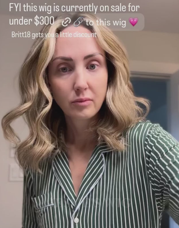 [Ready to Ship] Sunkissed Blonde Bob Wavy 13x4 5.5x5.5 Lace Wig Glueless Wig