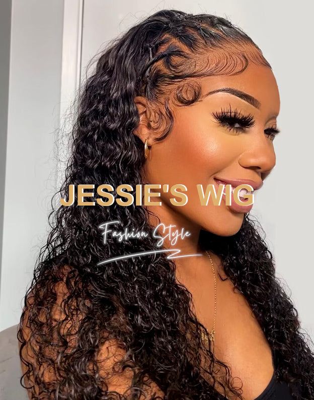 26" Only $179 Edith- Pull Go 7x5 13X5 Pre Everything Glueless Water Wave Wigs Pre Cut Lace Flash Sale