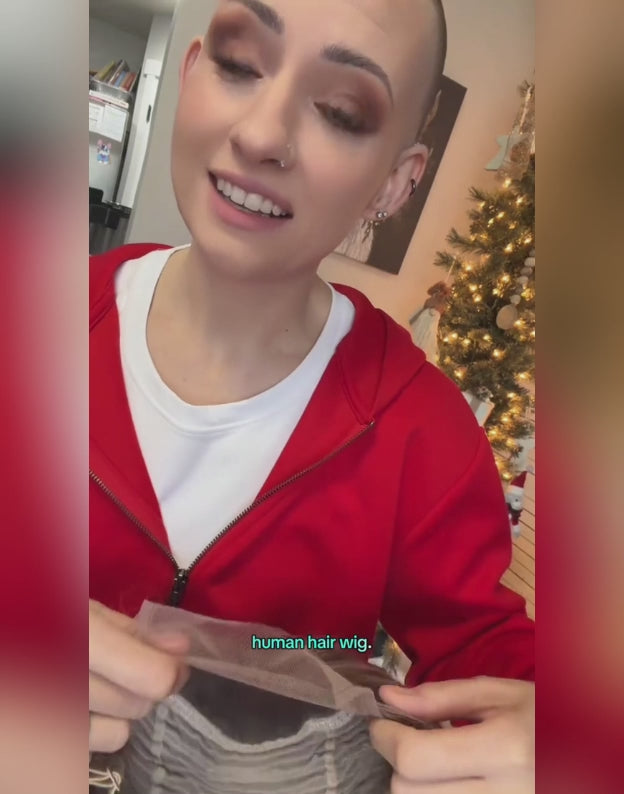 Genius-Natural Blended and Rooted Highlight Ash Blonde Wavy Bob 13x4 Lace Wig Human Hair