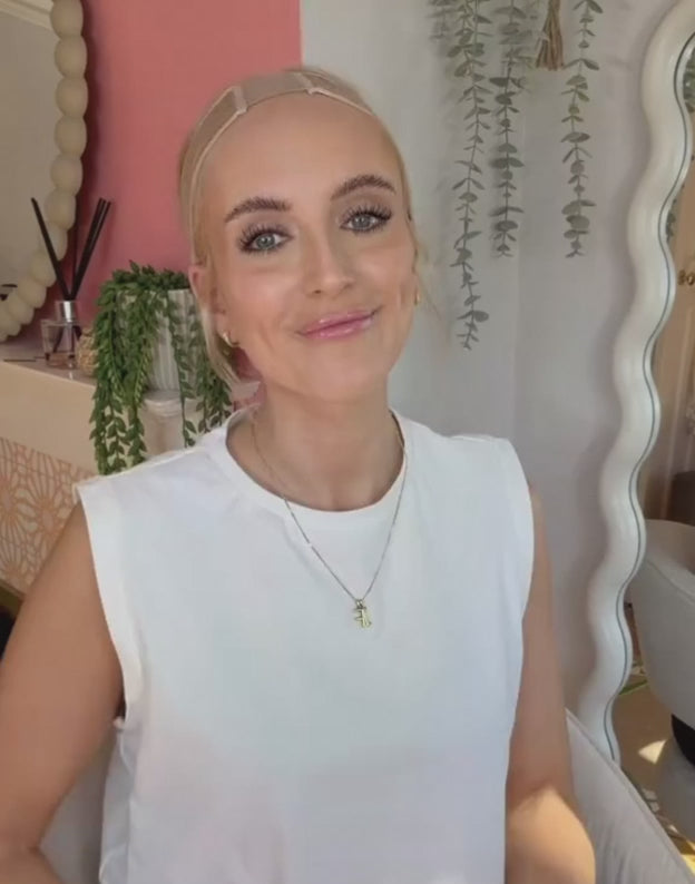 Eduard- Ombre Warm Ash Blonde Highlight 13x6 Lace Wig Wavy Human Hair Glueless Wig