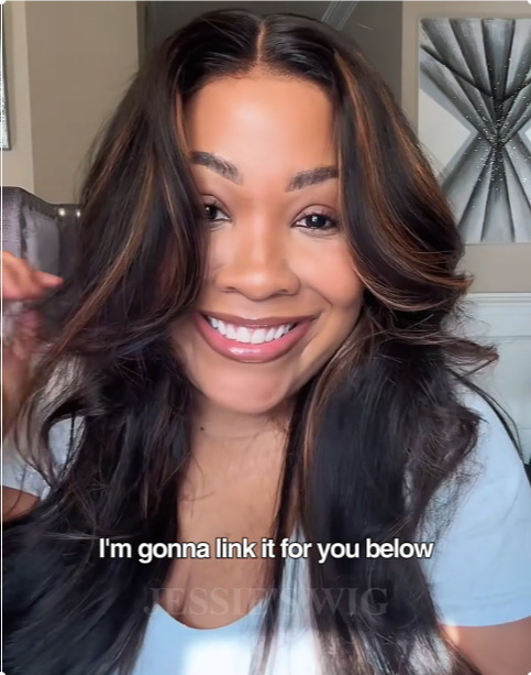 [Ready To Ship Only For US] Camille- Glueless Pull Go Wig Brown Highlight Layer Cut Wavy 13x5 Pre Cut Lace Human Hair Wig