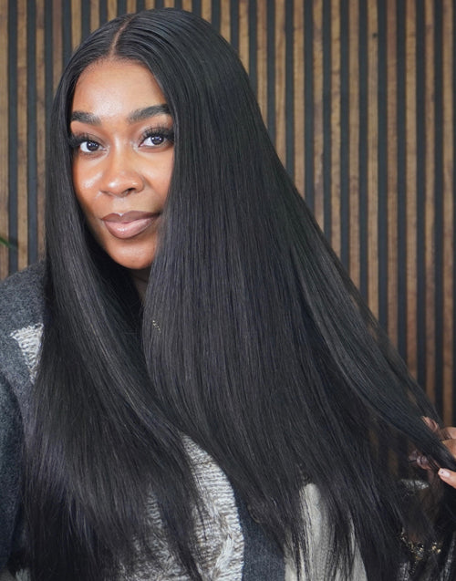 Eden- Smart-Fit Pull Go Glueless Straight 13x5 Pre Cut Lace Front Human Hair Wigs