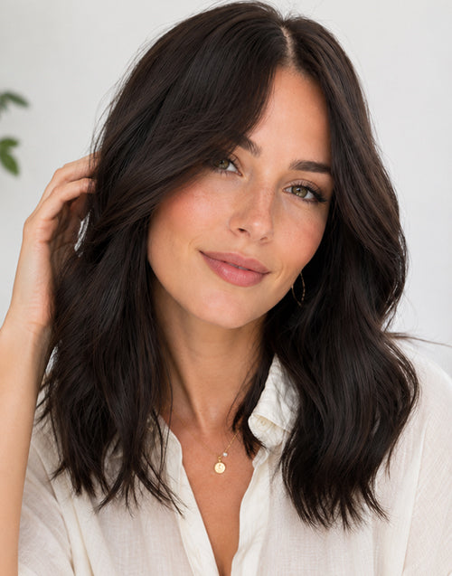 Taseen- 7x4.5 Mono Lace Top Wig Loose Natural Wave Human Hair Wig With Realistic Scalp