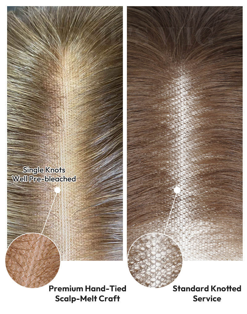 Flawless Scalp Knot Service: Standard Bleached vs.Premium Single-Hair Invisible Scalp Craft