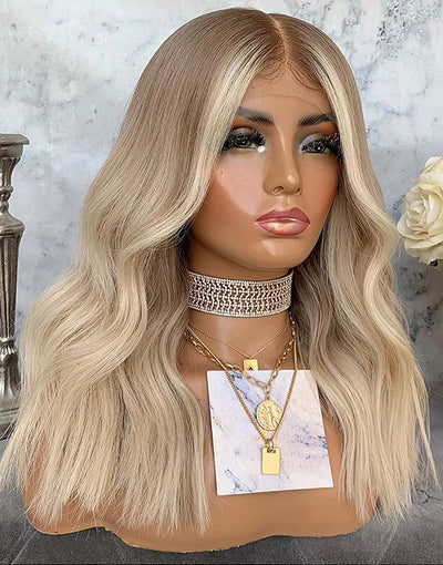 Highlight Ash Blonde Wig
