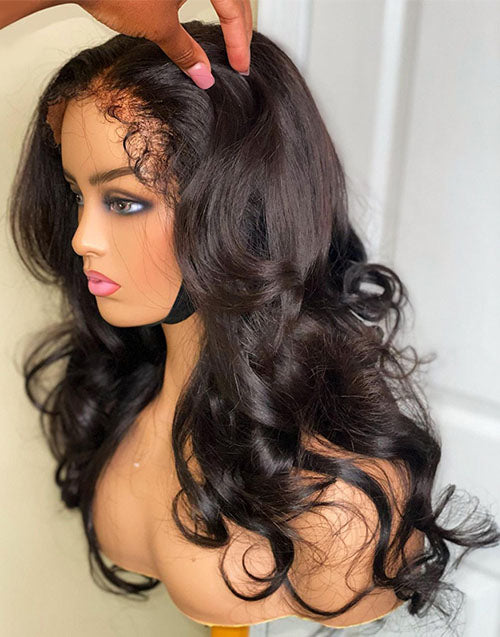 type 4c hairline kinky edge wig