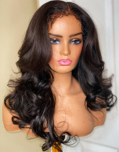 type 4c hairline kinky edge wig