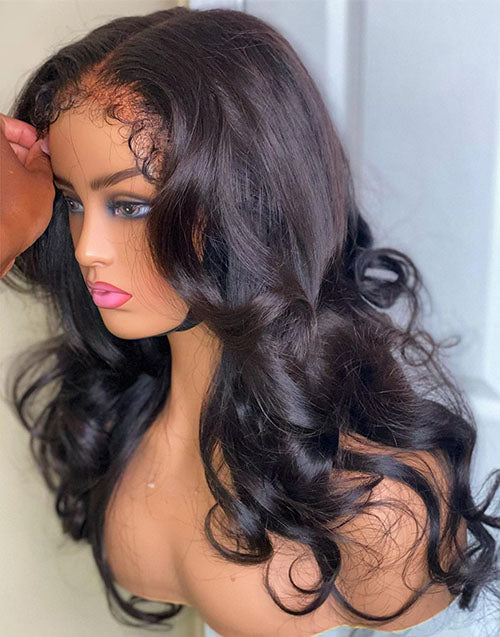 type 4c hairline kinky edge wig