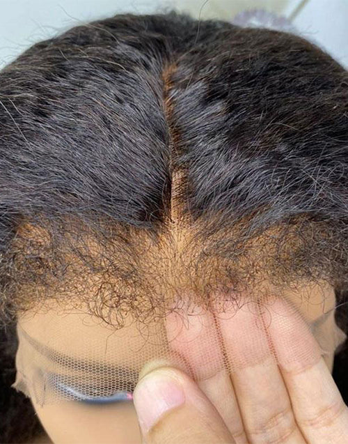 type 4c hairline kinky edge wig