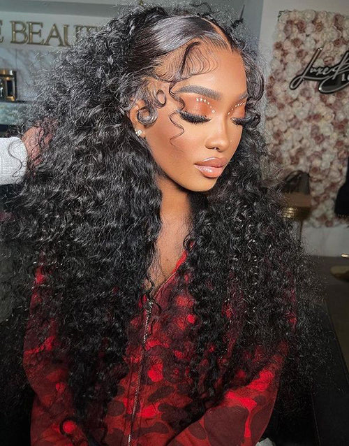 Freda- Glueless 13x4 Lace Curly Human Hair Lace Front Wig Invisiable Lace Closure Wig