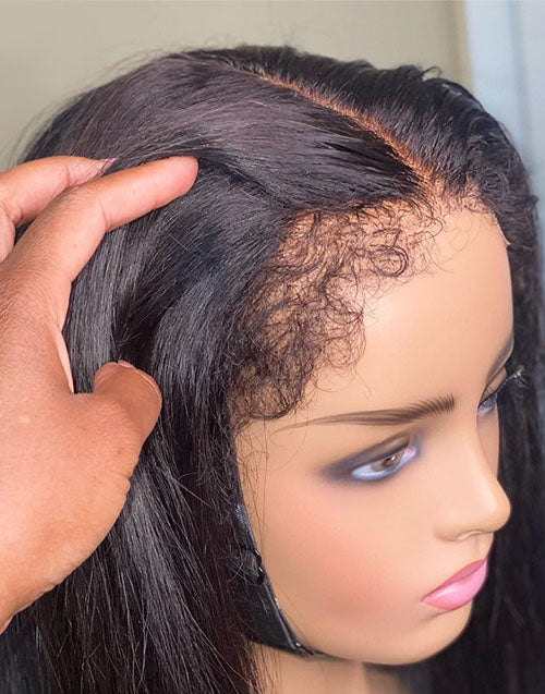type 4c hairline kinky edge wig