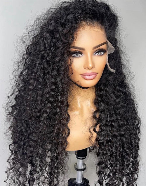 Freda- Glueless 13x4 Lace Curly Human Hair Lace Front Wig Invisiable Lace Closure Wig