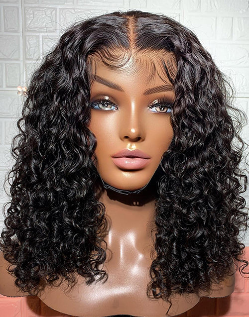 Hedda- Pre Cut Lace 13x5 Lace Front Wig Glueless 5x6 Lace Curly Human Hair Wig