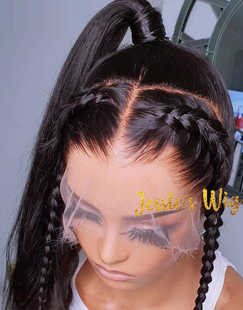 Rae- (Can Do Ponytail ) Straight Full Lace Wig Human Hair Wigs Preplucked Hairline