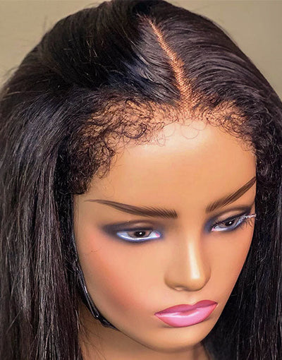 type 4c hairline kinky edge wig