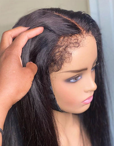 type 4c hairline kinky edge wig