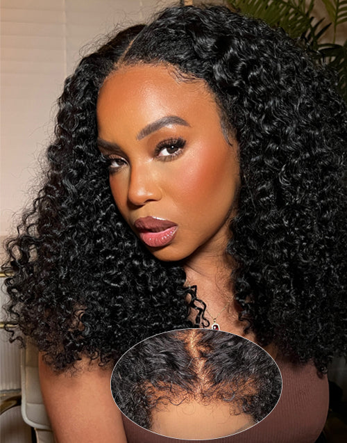 22" 4C Edge Glueless Curly Crystal HD 13x4 Lace Wig Flash Deal
