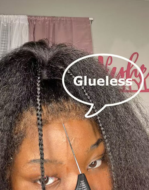 type 4c hairline kinky edge wig