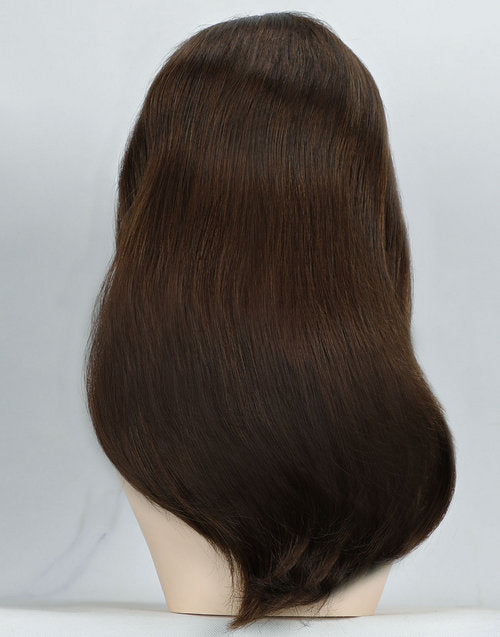 European Virgin Remy Human Hair Wigs for Hair Loss | Alopecia Natural Brown